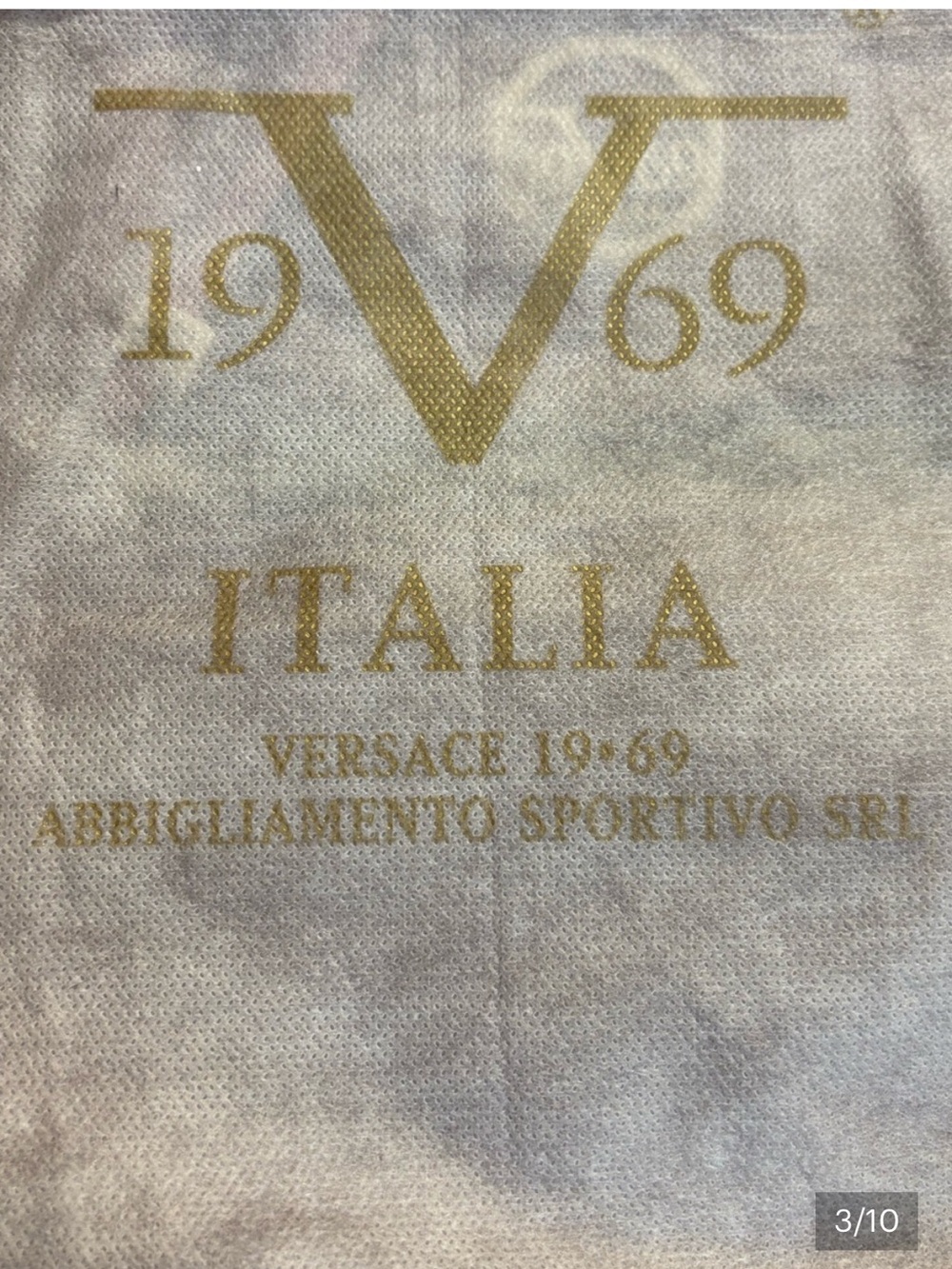 Vintage Versace 19V69 Italia Wine Red Tote with Gold Accents - Picture 3 of 10